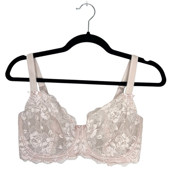 Change Other - Change Denmark pastel pink sheer lace underwire bra 32 G